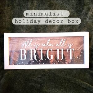 Modern Minimalist West Elm-Inspired Christmas Decor Box